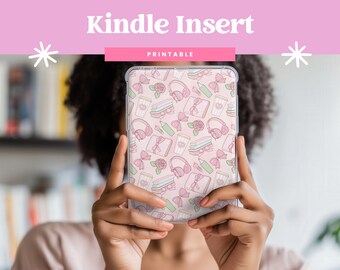 Libros Coquette Girly, inserto imprimible para Kindle, inserto para funda Kindle, Paperwhite, Scribe Basic, Colorsoft (descarga digital)