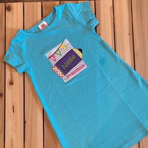 Monogrammed back to school dress/back to school dress/back to school/ kids dress/ custom dress/ school tees/ personalized dress