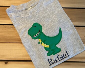 Dino shirt, embroidery Dino, dinosaur shirt, Dino, custom shirts, preppy shirts, monogrammed shirts