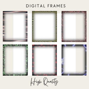 45 Beautiful Custom Made Digital Frames | Instant Download PNG - Graphic Design Resources | High Quality Digital Frame | Clip Art Set