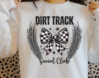 Dirt Track Racing Social Club PNG - Sublimation, DTF, Druck, Racing Shirt, Dirt Track Hoodie, Renntag, digitaler Download, Sofort-Datei