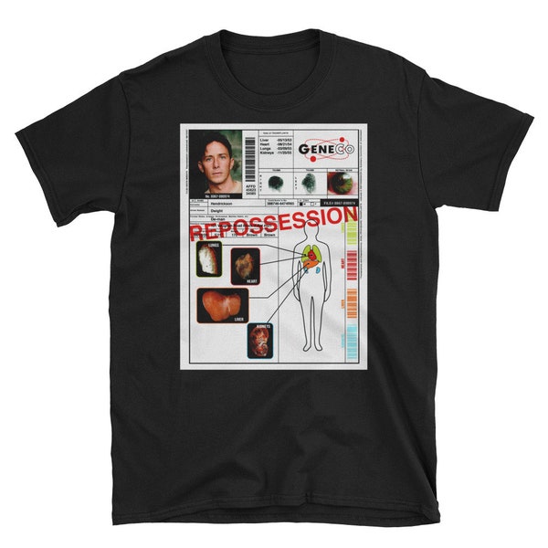 Repo! The Genetic Opera GeneCo Repossession Sheet Short-Sleeve Unisex T-Shirt