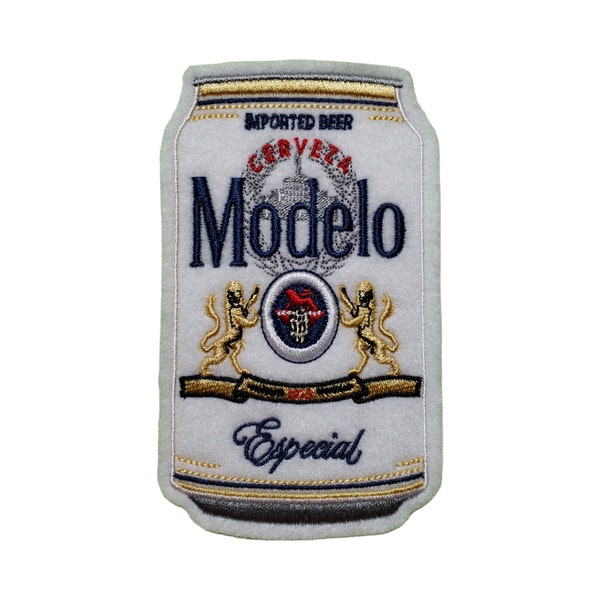 Modelo Cerveza Beer Embroidered Felt Iron-On Patch