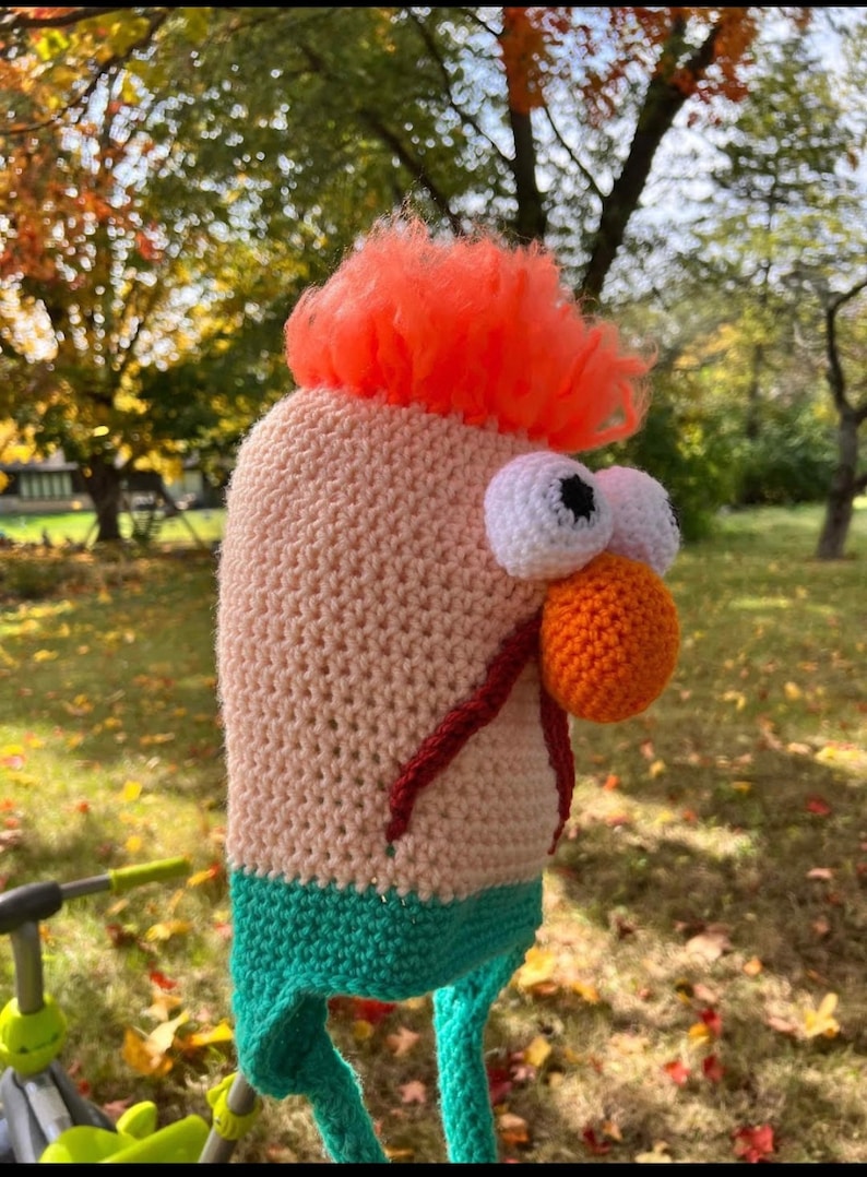 Muppets Beaker Hat crochet Etsy