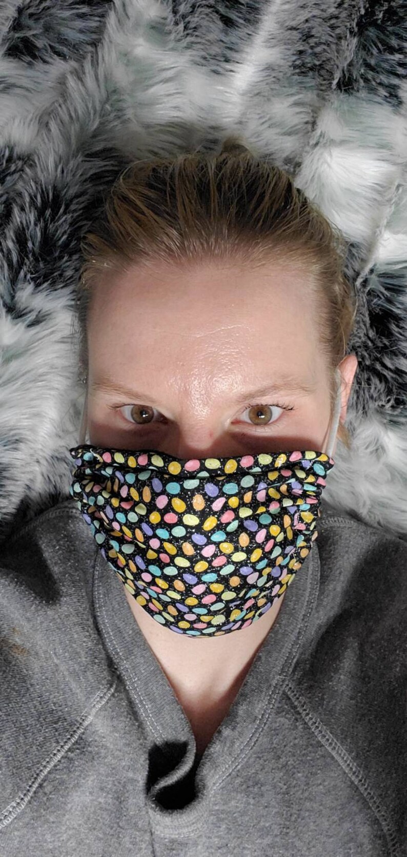 Fabric Face Mask Tie Behind Head Washable Reusable Etsy