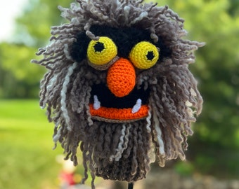 Sweetums Muppet Golf Club Cover, Muppets Golf Head protector, headcover, large hairy ogre, Father’s Day gift, unique present