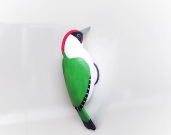 Magnet de frigo oiseau Pivert, Pic-vert en 3d