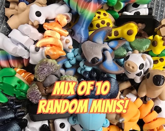 Mystery Fidget Critters Articulated - Pack of 10