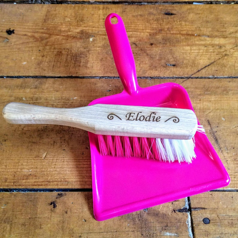 Personalised Toy Dustpan and Brush Set Child's Name Etsy