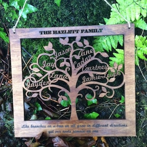 Wooden Family Tree