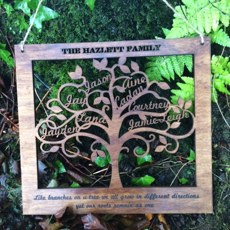 Wooden Family Tree