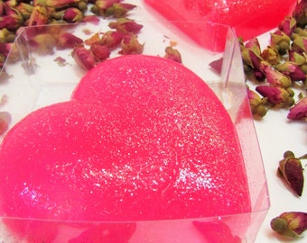 Heart jelly soap gift for girlfriend, gift for valentine's day.
