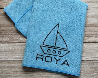 Kid Boat Accessories, Child Sailing Gift, Custom Boat Gift, Captain Gift, Boat Cleaning, Yacht Gift, Fishing Gift, Anchor Gift, Kayak