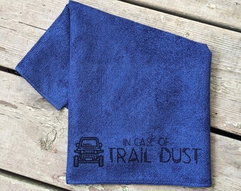 Offroad Gift, Auto Detailing Gift, Rock Crawling Gift, Trail Gift, Off Roading, Adventure, Personalized Microfiber Cloth, Boyfriend Gift