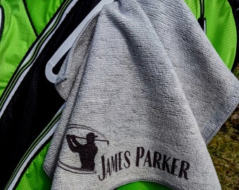 Personalized Golf Gift, Gift for Husband, Groomsmen Gift, Golf Towel, Golf Gifts for Men, Golfer Gift, Birthday Gift for Him, Employee Gift