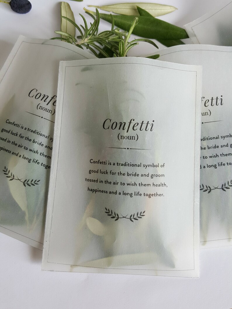 Confetti Bags Sets of 10 bags Ideal for organic confetti Etsy