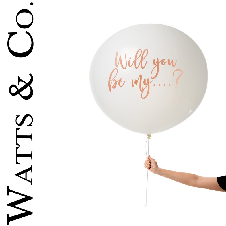 Custom Script Balloon Decal ONLY Custom Party Balloon Decals Etsy