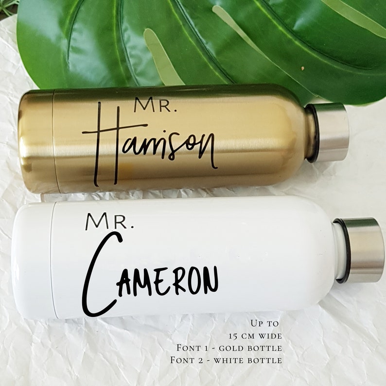 DIY Drink Bottle Vinyl Name Labels Personalized Etsy Australia