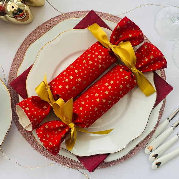 Galletas de tela roja, Llena tus propias galletas, Galleta navideña ecológica