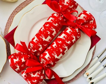 Reusable fabric crackers, Fill your own crackers, Eco friendly Christmas cracker