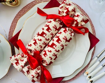 Reusable fabric crackers, Fill your own crackers, Eco friendly Christmas cracker