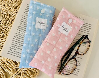 Handmade Quilted Glasses Case: Padded Sunglasses Pouch