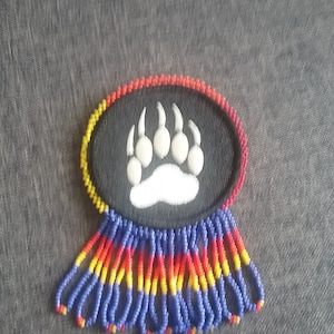 beaded bear claw barrette or can be made into necklace