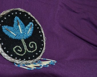 Horse Hair Puff Beaded Barette on sale now!