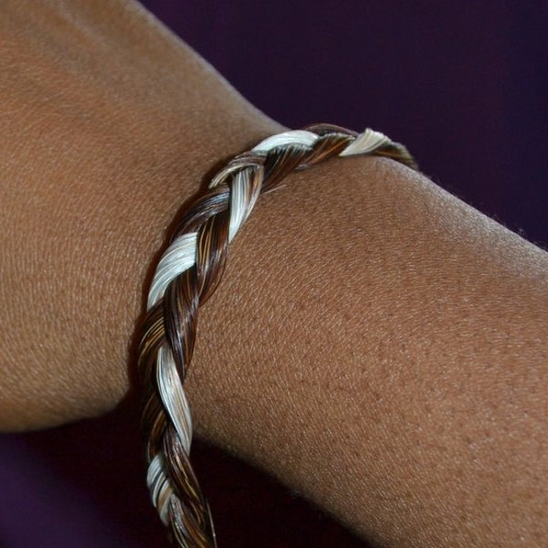 Horse Hair Braided Bracelet with Optional Braided Earrings