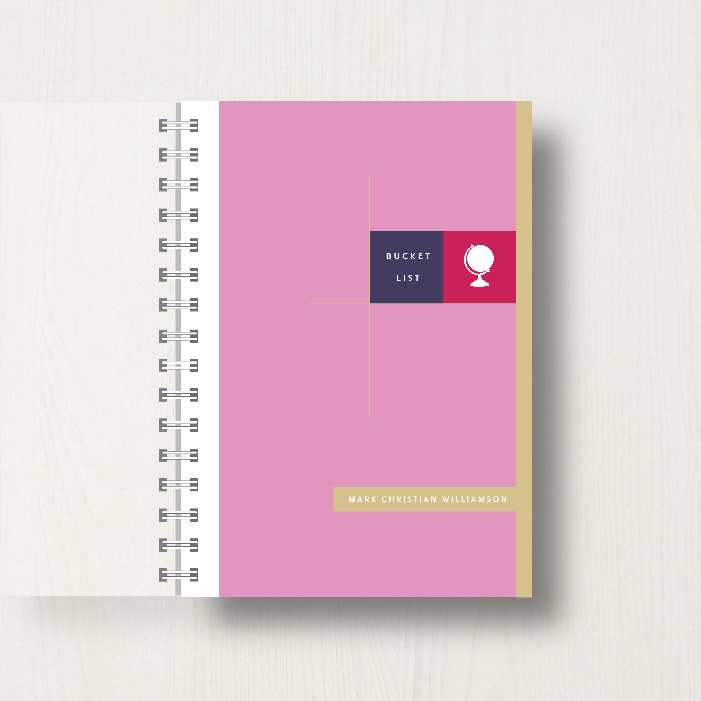 Personalised Bucket List Journal