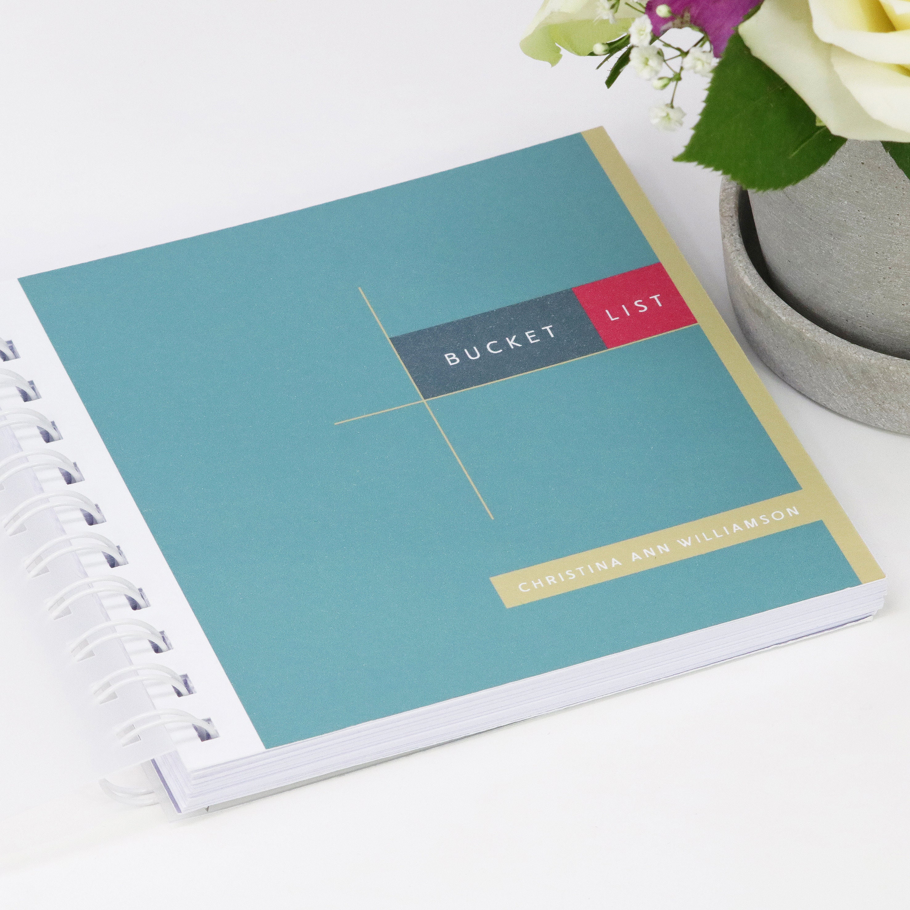 Personalised Bucket List Small Notebook