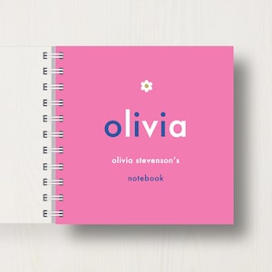 Libreta pequeña personalizada con nombre para niños
