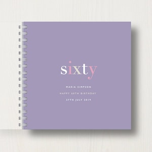 Personalised 60th Birthday Memory Book or Album
