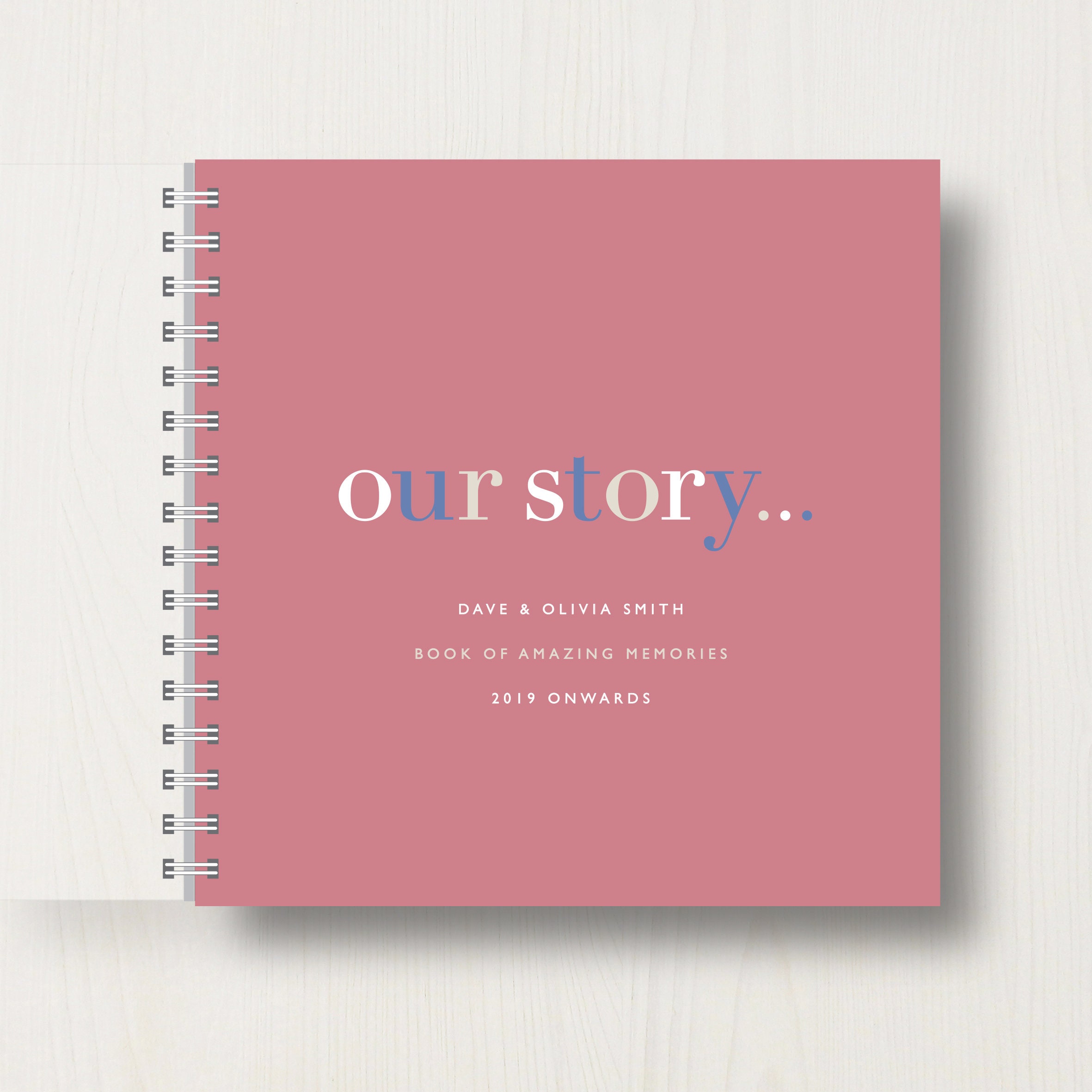 Personalised our Story Memory Book or Album