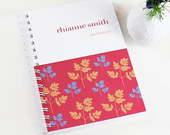 Diario personalizado para amantes del arte de la naturaleza y la jardinería