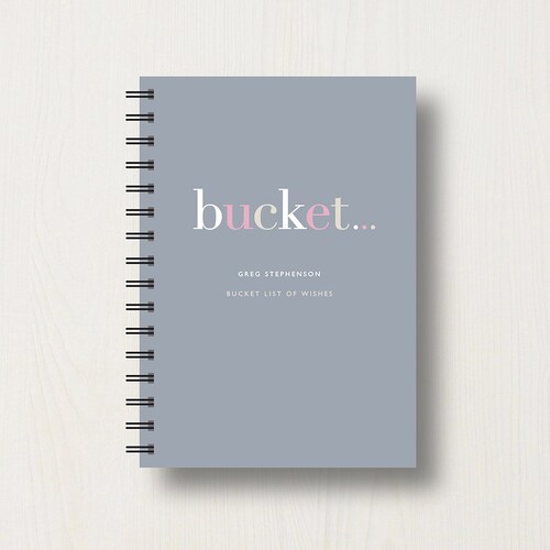 Personalised Bucket List Journal or Notebook Etsy