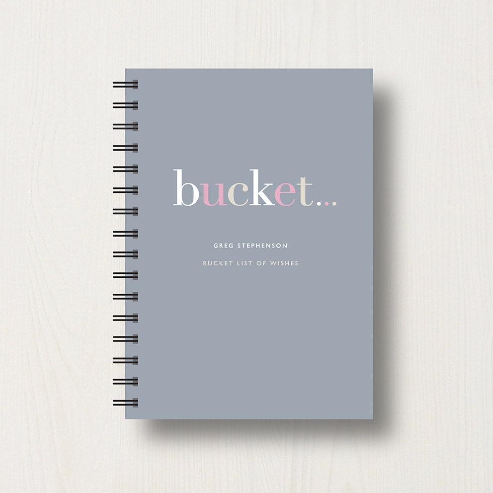 Personalised Bucket List Journal or Notebook