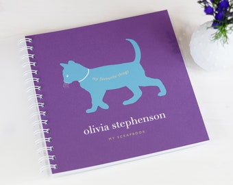 Álbum de recortes o libro de recuerdos personalizado de gatitos para niños
