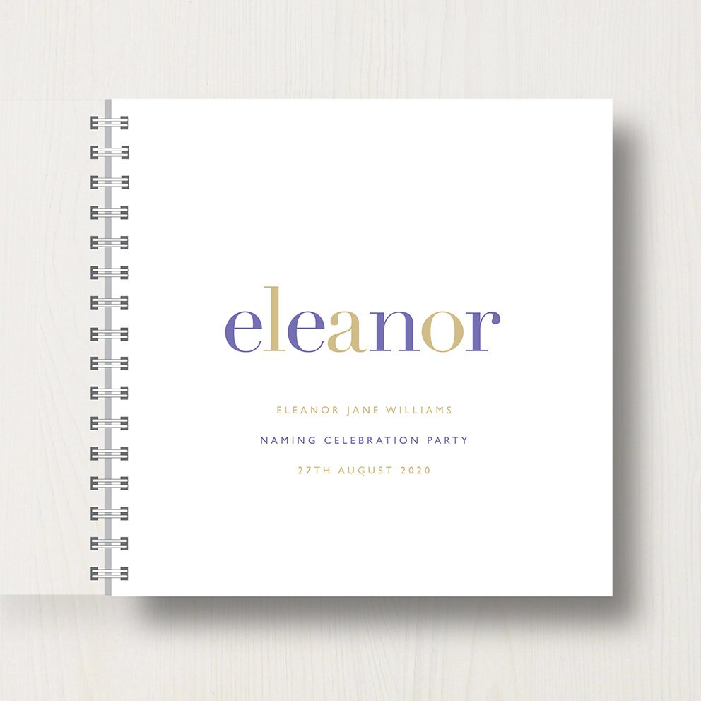 Personalised Naming Memory Book
