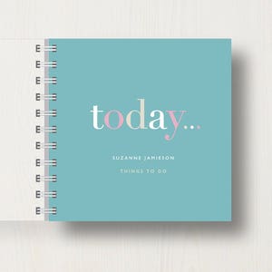 "Personalisiertes kleines Notizbuch ""Today"" To Do Liste."