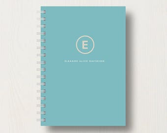 Personalised Modern Name Initial Journal