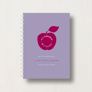 Personalised My Teacher Journal or Notebook