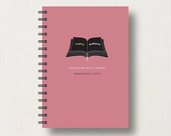 Diário ou caderno personalizado para amantes de livros