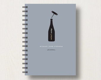 Personalised Wine Lover's Journal or Notebook