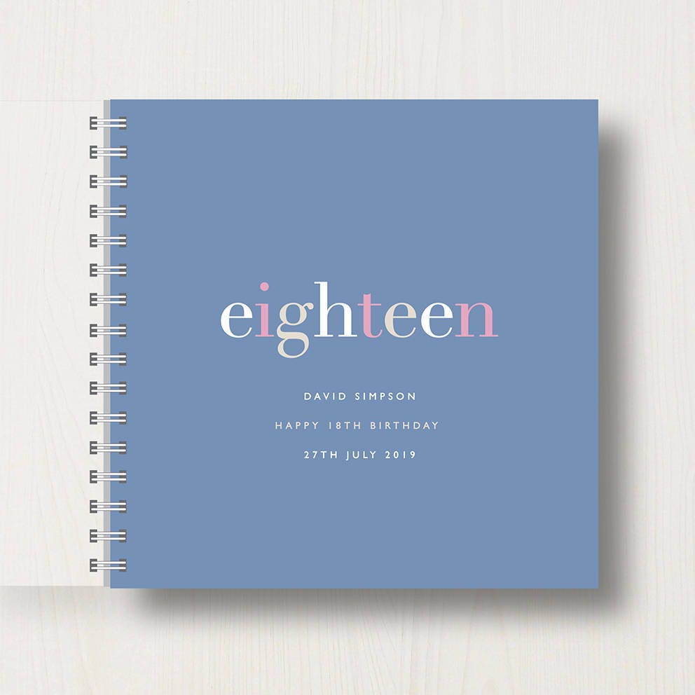 Personalised 18th Birthday Memories Book or Album - Etsy