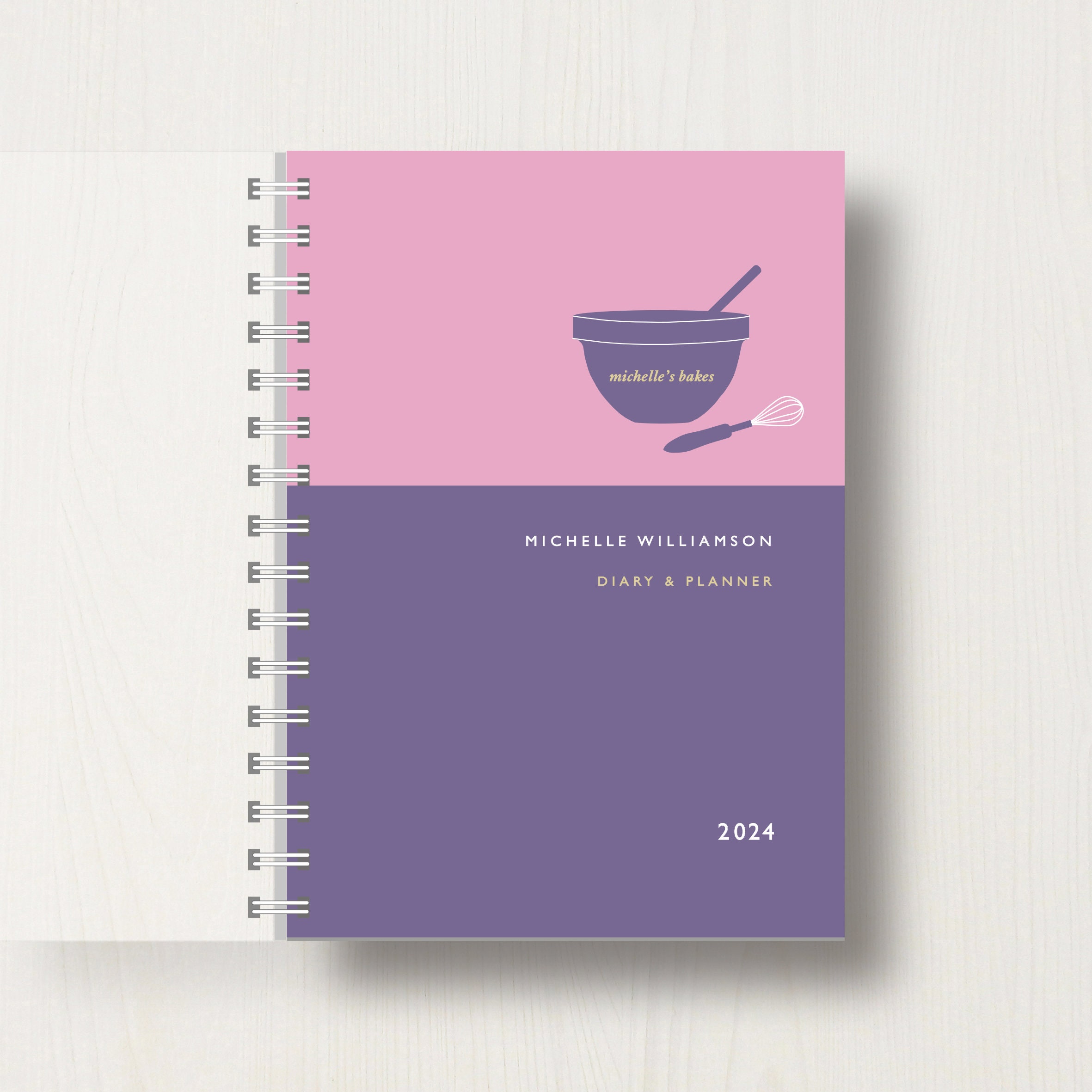 Cuaderno o Agenda 2024 personalizado. Exclusivo de Floreate