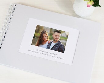 Álbum o libro de recuerdos de aniversario personalizado: A4