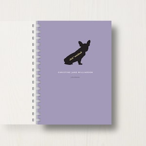 Personalised French Bulldog Lovers Journal Or Notebook
