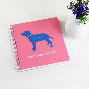 Libreta pequeña personalizada con forma de cachorro