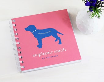 Libreta pequeña personalizada con forma de cachorro
